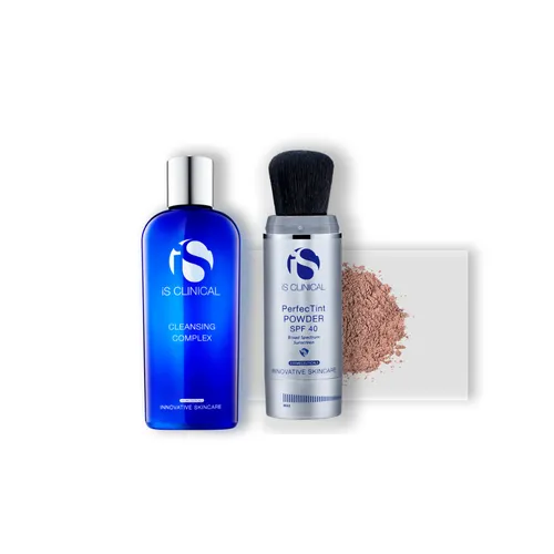 Perfectint Powder SPF 40 Bronze + Cleansing Complex (2oz) Bundle