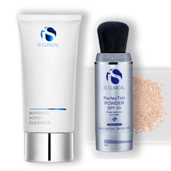 Perfect Tint Powder in Ivory + Warming Honey Cleanser Bundle